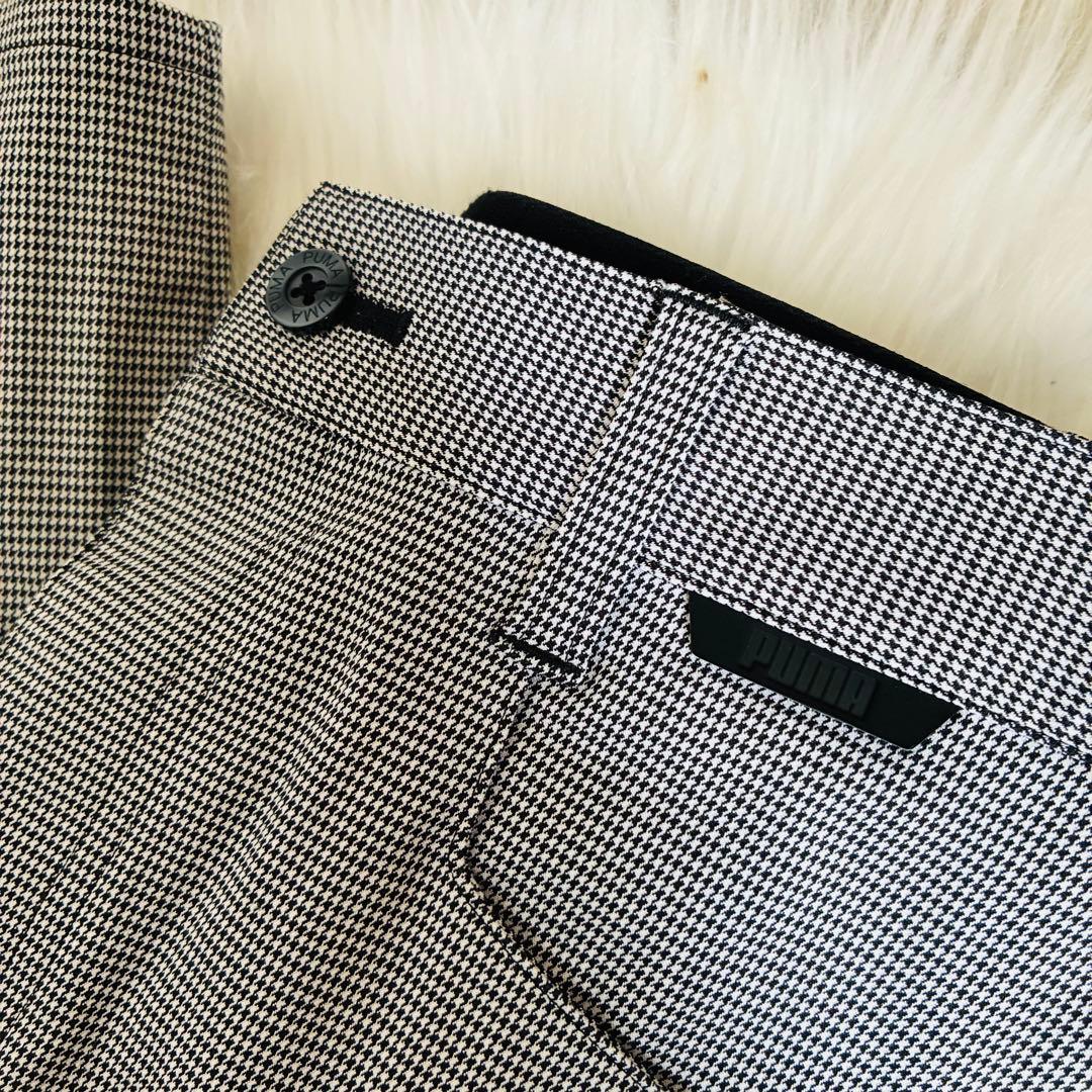 新品未使用　PUMA GOLF プーマゴルフ　ストレッチパンツ　ロゴボタン