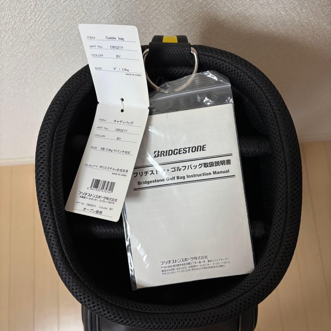 BRIDGESTONE ブリヂストン　ゴルフキャディバッグ　CBG21Y　BY
