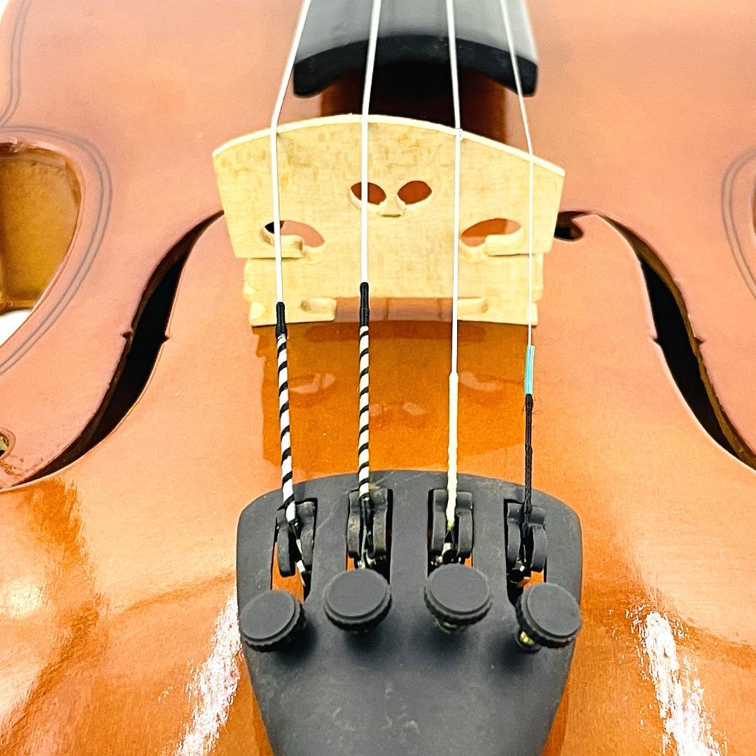 【美品・整備品】ラベル無し バイオリン 4/4 フルサイズ 弓・ハードケース付き