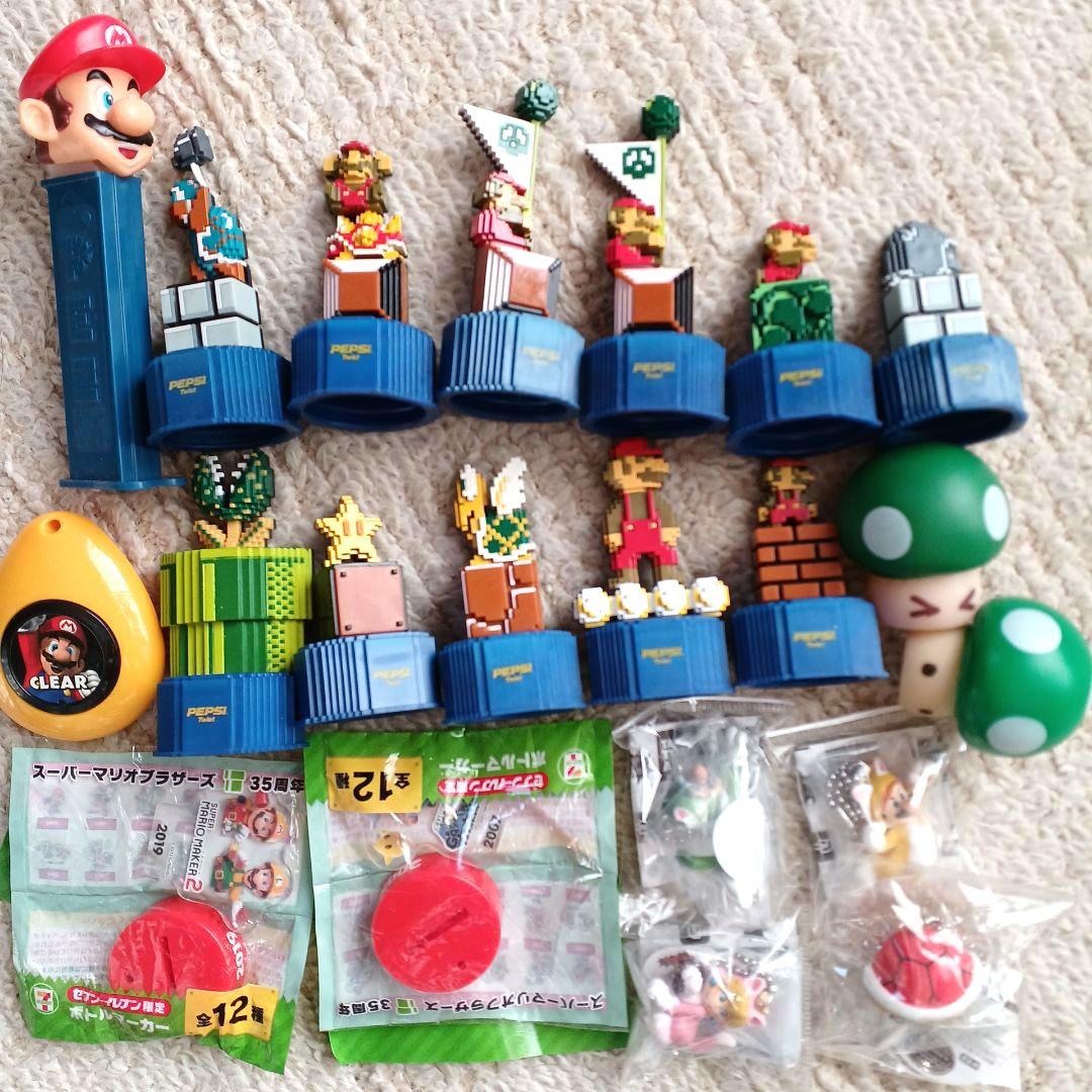 スーパーマリオ　マリオカート　グッズ　フィギュア　ボトルキャップ　大量まとめ売り