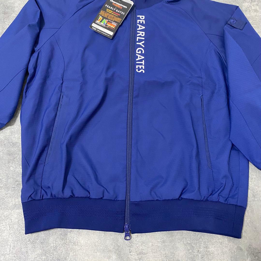 【新品】パーリーゲイツ　セットアップ　ブルゾン　パンツ　防水　ブルー　Mサイズ