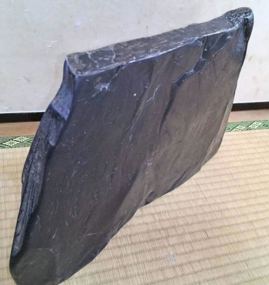 硯石板　刻材　自然石