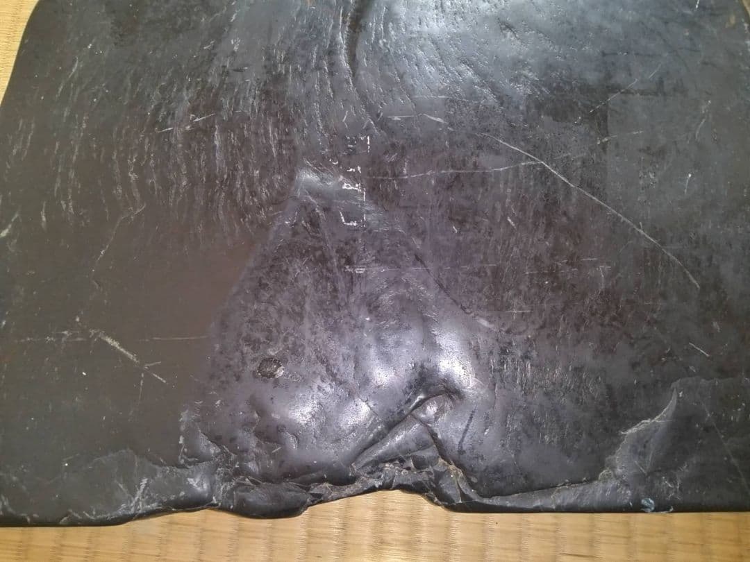 硯石板　刻材　自然石