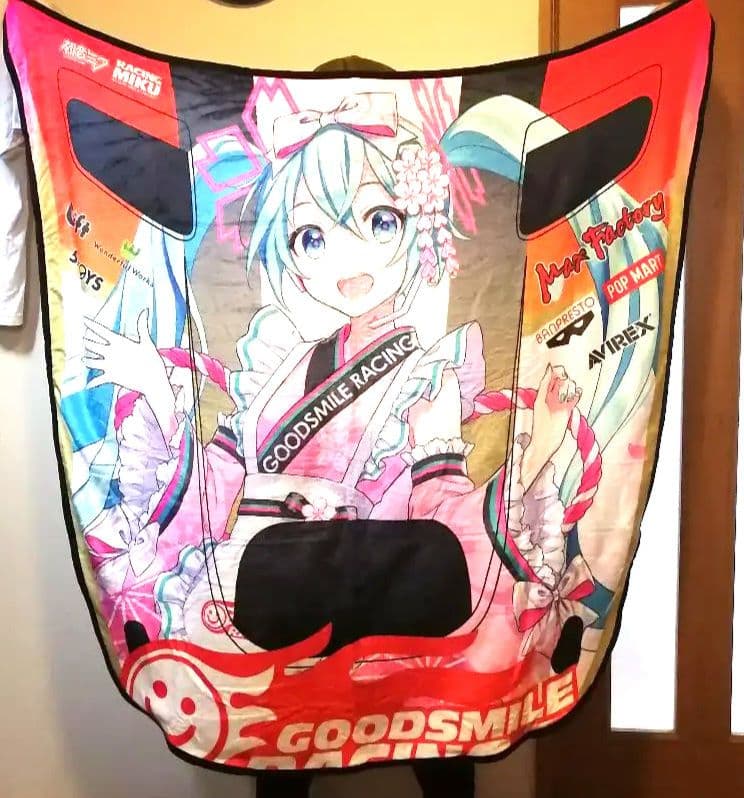 希少　レーシングミク 2021Ver. ほぼ1/1ボンネットブランケット初音ミク