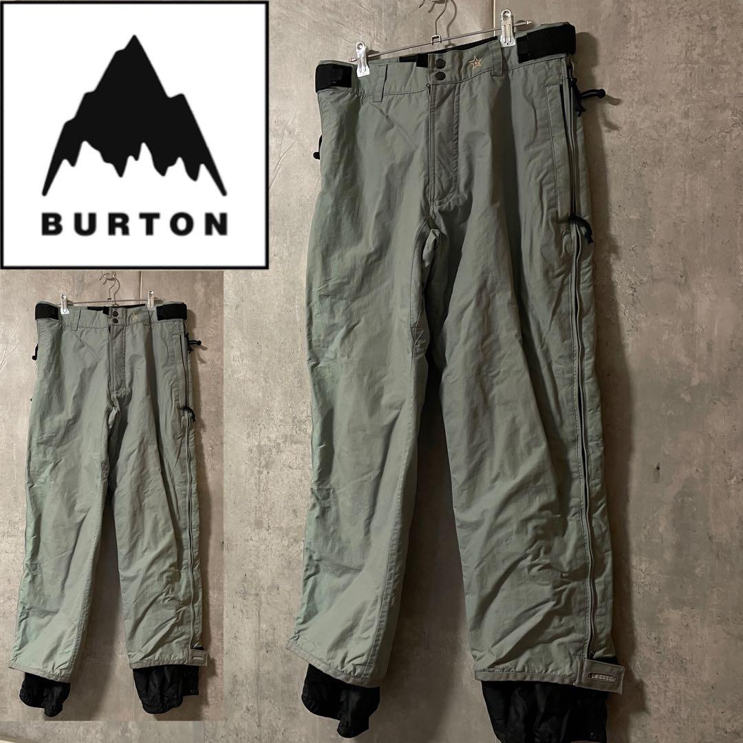 burtonバートンスキーパンツスノーボードウェアズボン下水色青ブルーメンズ希少