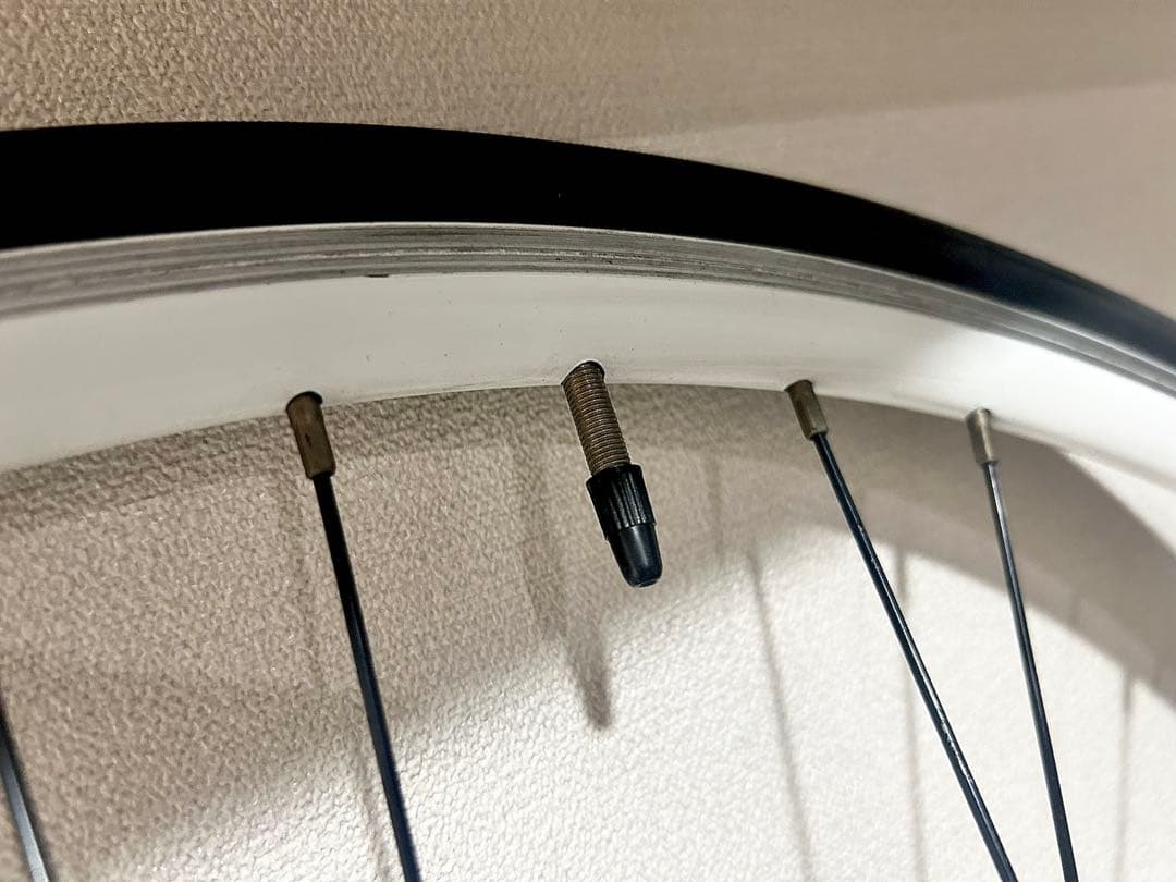 【Bianchiビアンキ】純正limitedホイール前輪◆貴重なカッコいい白リム