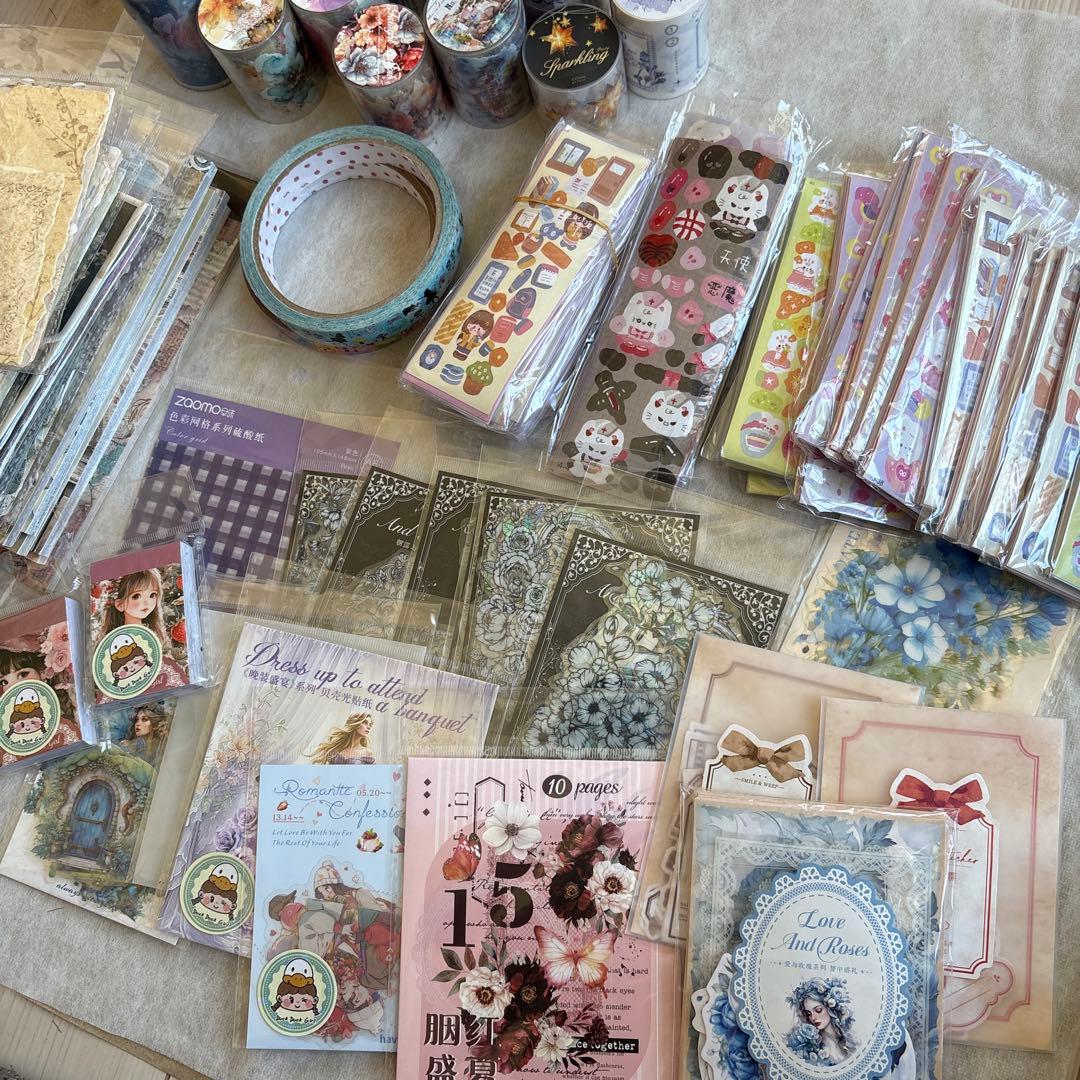 断捨離！　80サイズ　大量　コラージュ　セット　素材　日記　紙もの　おすそ分け