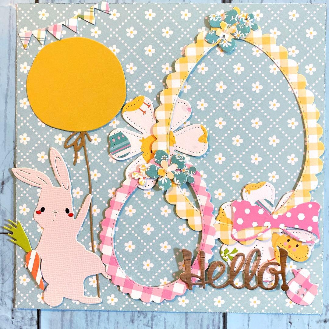 ★友子★スクラップブッキング キット 6インチ♪ No,297