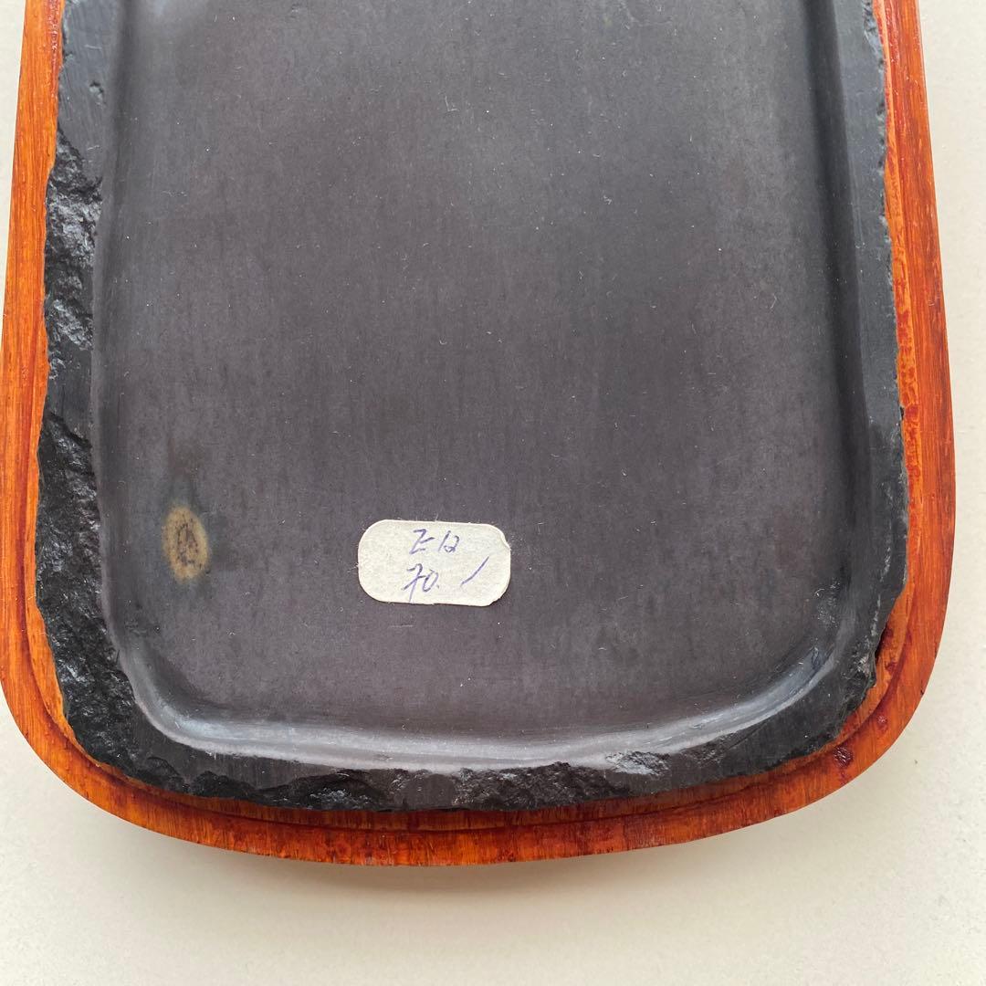 端渓硯　硯　端渓　書道　松　鷺　鶴