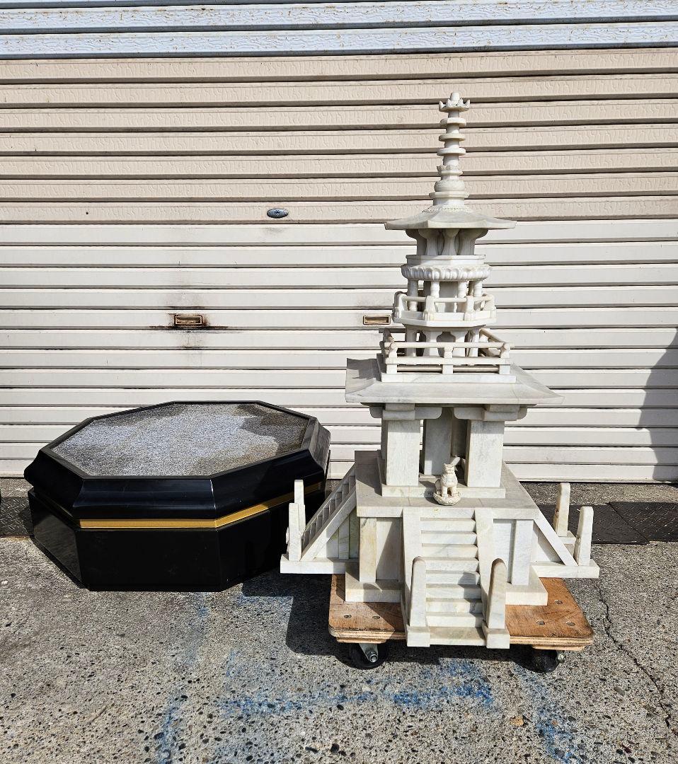 天然石 多宝塔 特大サイズ 古美術 骨董品 彫刻 高麗天然石 仏国寺 大理石