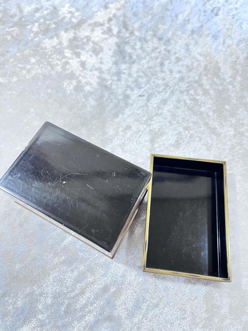 金蒔絵山水紋香箱　江戸期　合せ箱　金銀 漆器