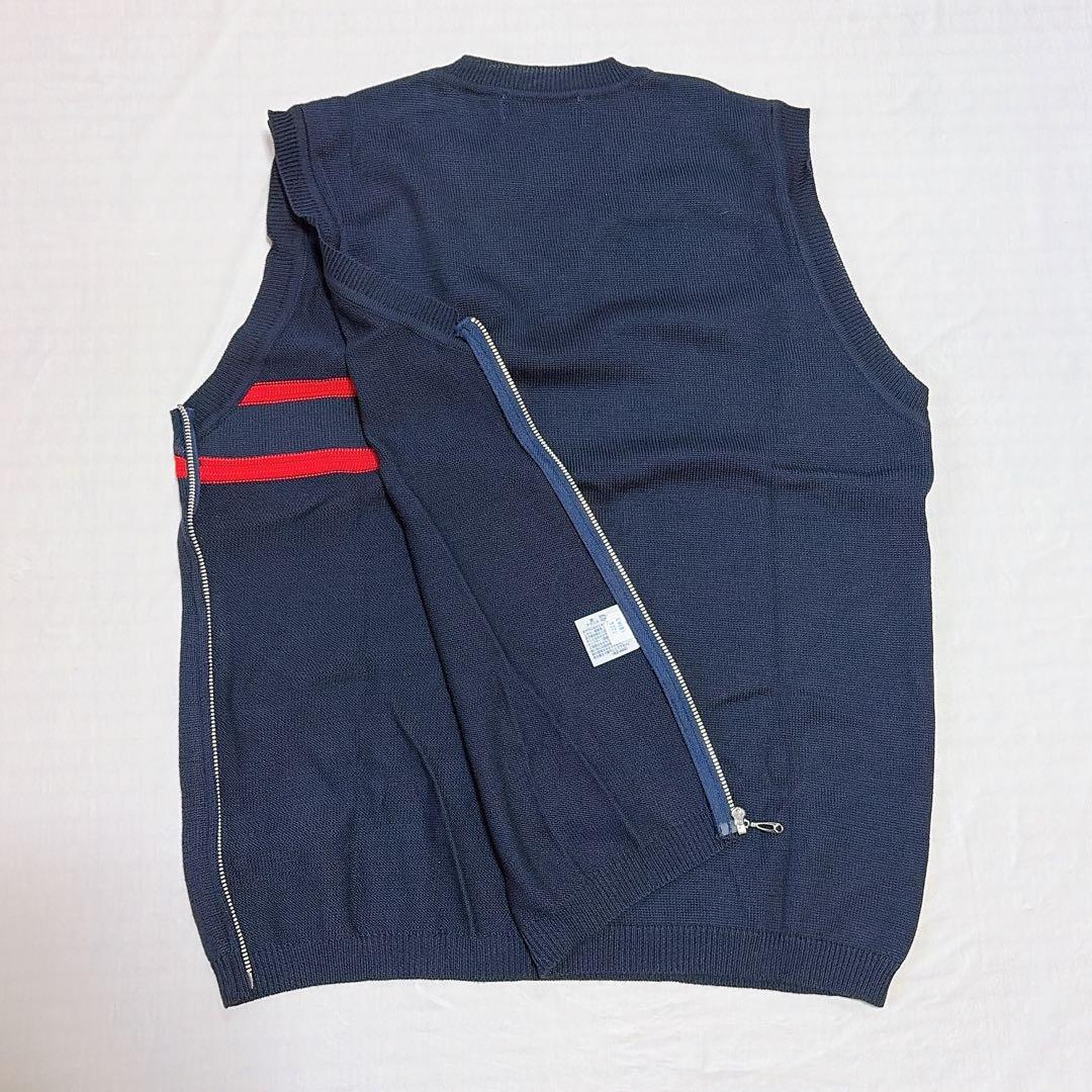 【新品タグ付き】MUNSINGWEAR ベスト 90年代 ネイビー M