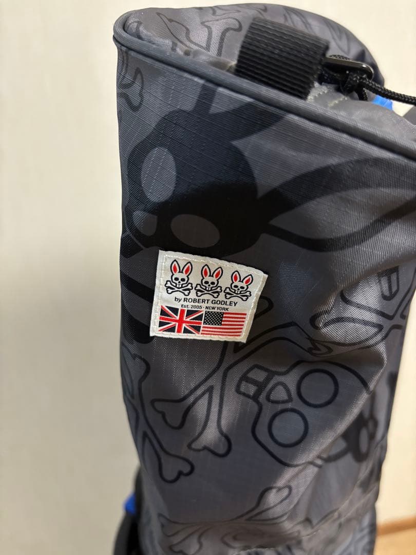 Psycho Bunny キャディバッグ ライトウェイト ブラック/ブルー