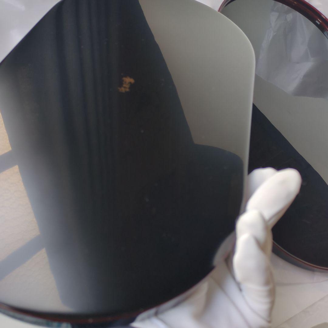 越前塗　粂治郎　溜塗　コーヒー盆　2枚 越前漆器