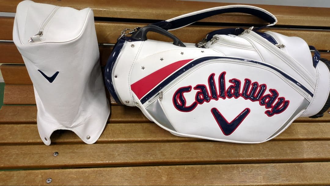 Callaway キャディバッグ ホワイト/レッド/ネイビー