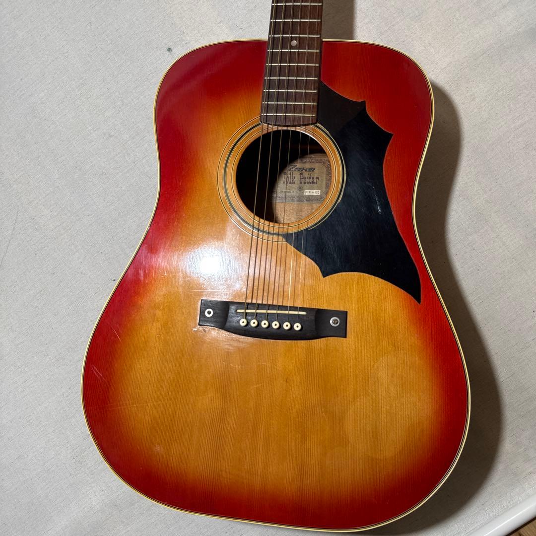 70s zenon RF-170 アコースティック フォーク ギター 日本製