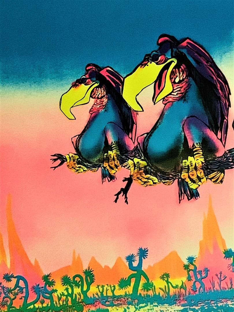 Roach デザイン 70’s コレクティブル ブラックライト ポスター