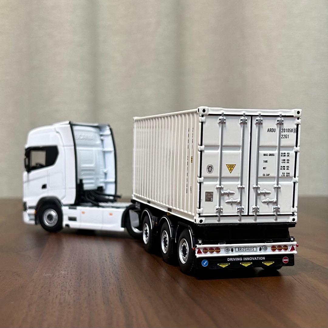 ⭐︎値引⭐︎WSIスカニアSハイライン 20ftコンテナトレーラー1/50