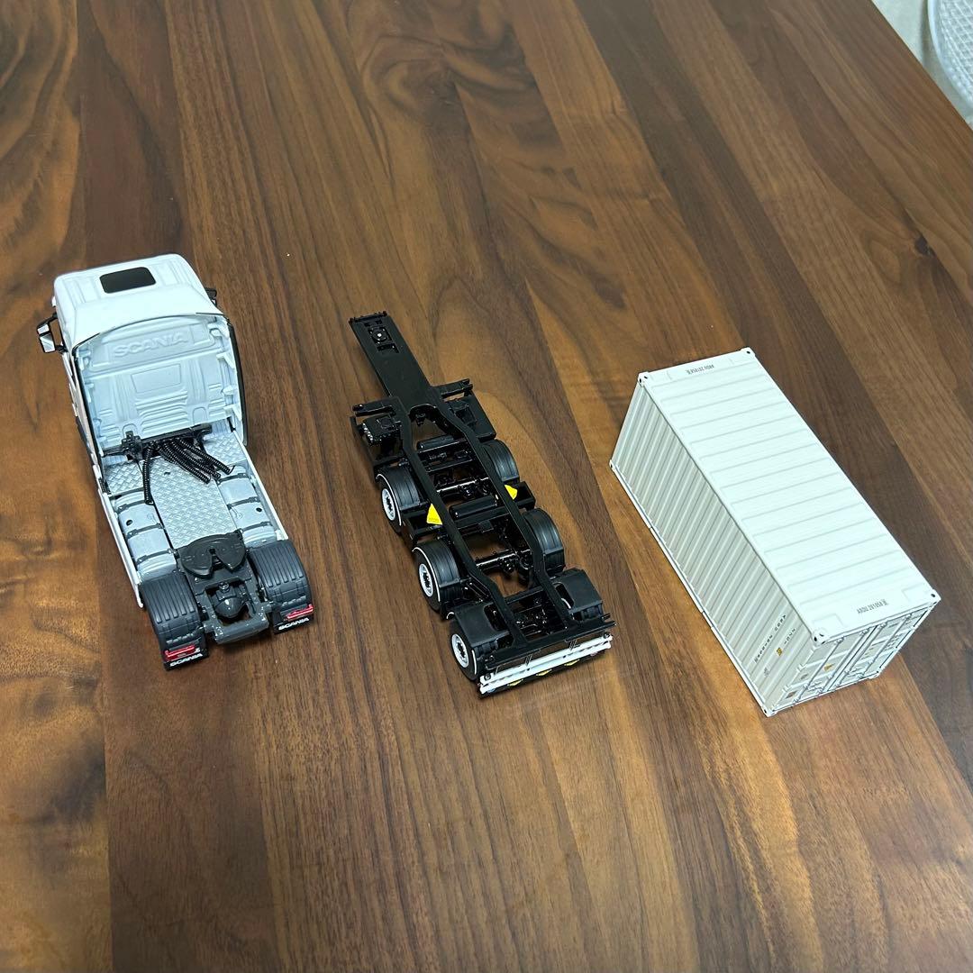 ⭐︎値引⭐︎WSIスカニアSハイライン 20ftコンテナトレーラー1/50