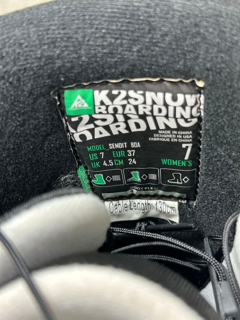 K2 SENDIT スノーボードブーツ 24.0cm ブラック