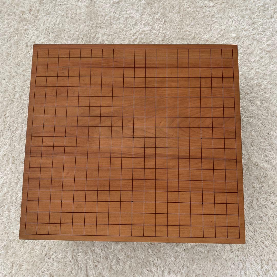 ◯囲碁　碁盤 碁石 セット 足付 ヘソ有り 蛤碁石