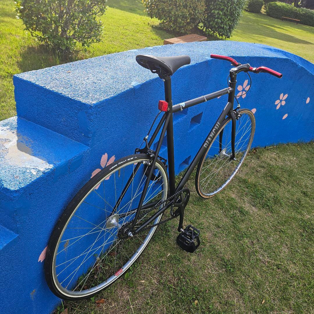 新品!! bianchi nero ビアンキ ネロ　ピスト　固定　綺麗め