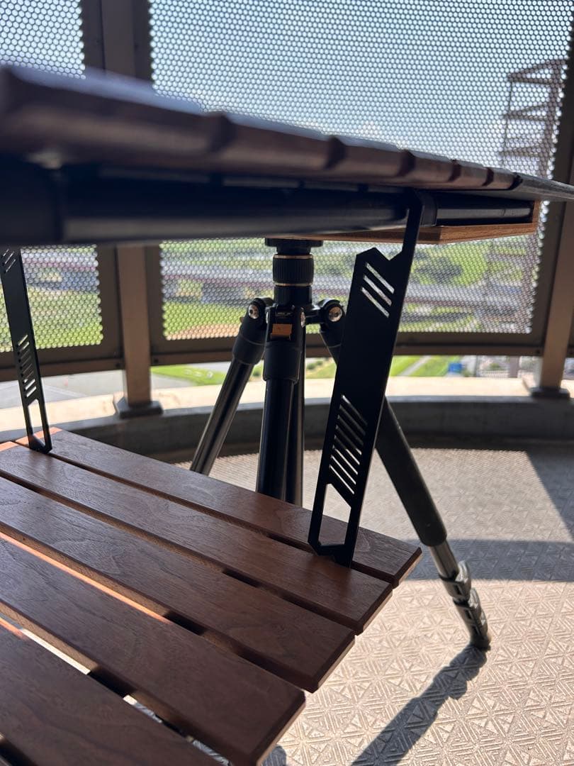 自作ミルポッドテーブル トライポッドテーブル キャンプBGO 中古