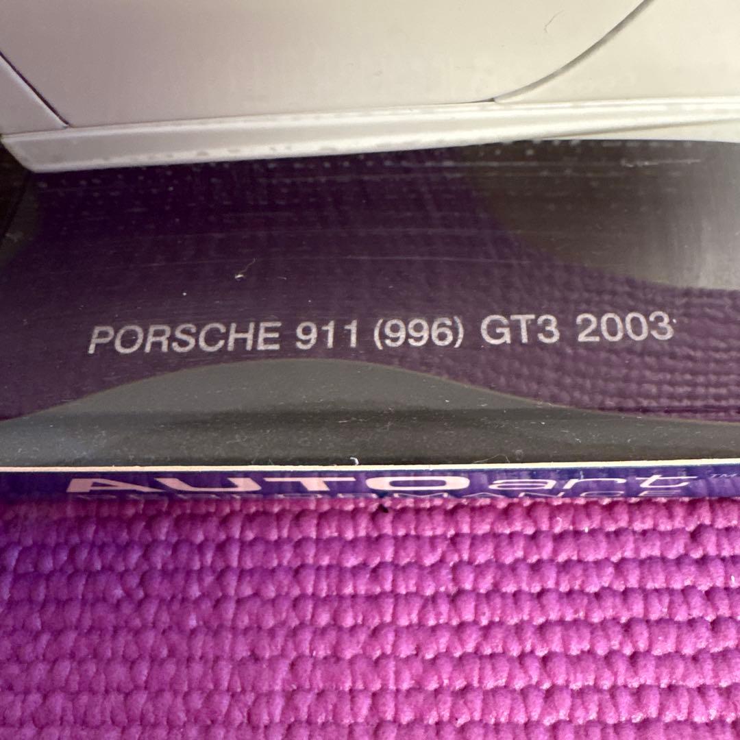 AUTOart Porsche 911 GT3 996 ホワイト 1/18