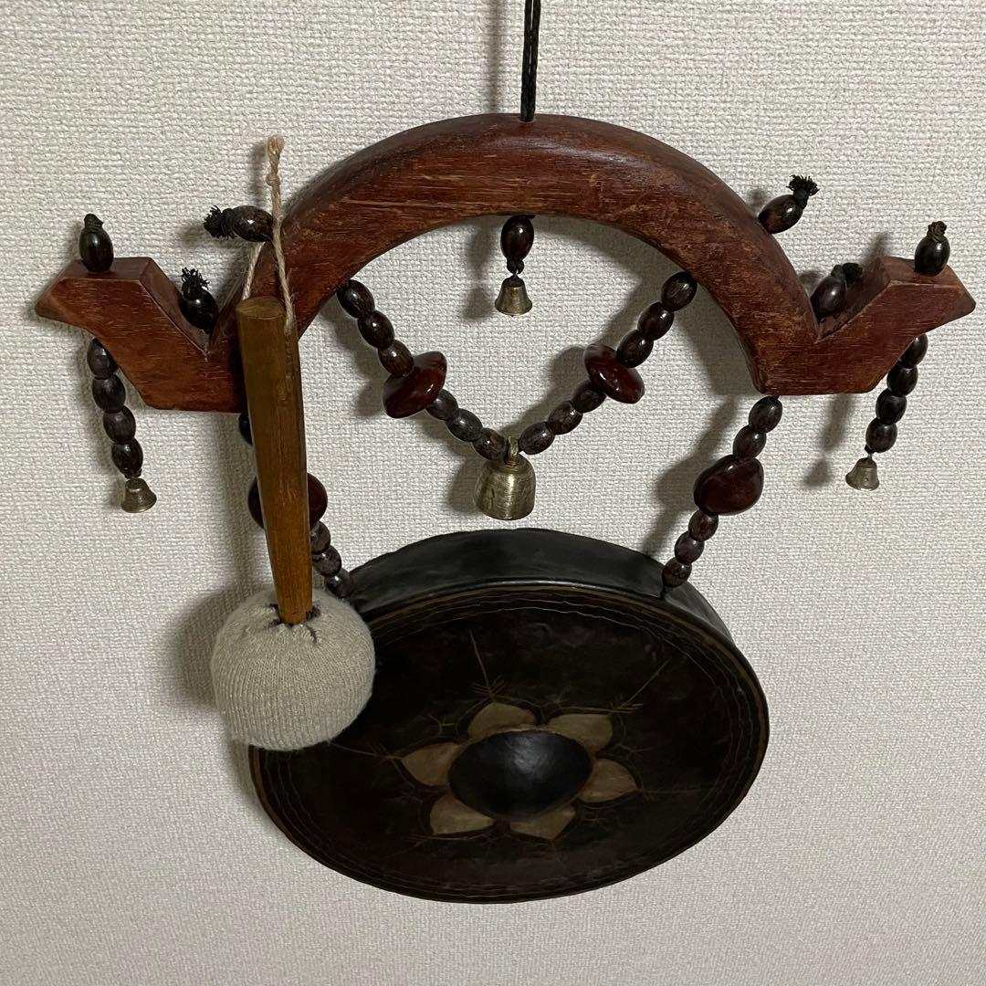 タイ ゴング　直径36cm 重量3 kg / 音程F-3 (マレット付属)