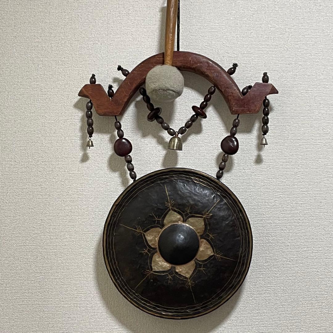 タイ ゴング　直径36cm 重量3 kg / 音程F-3 (マレット付属)