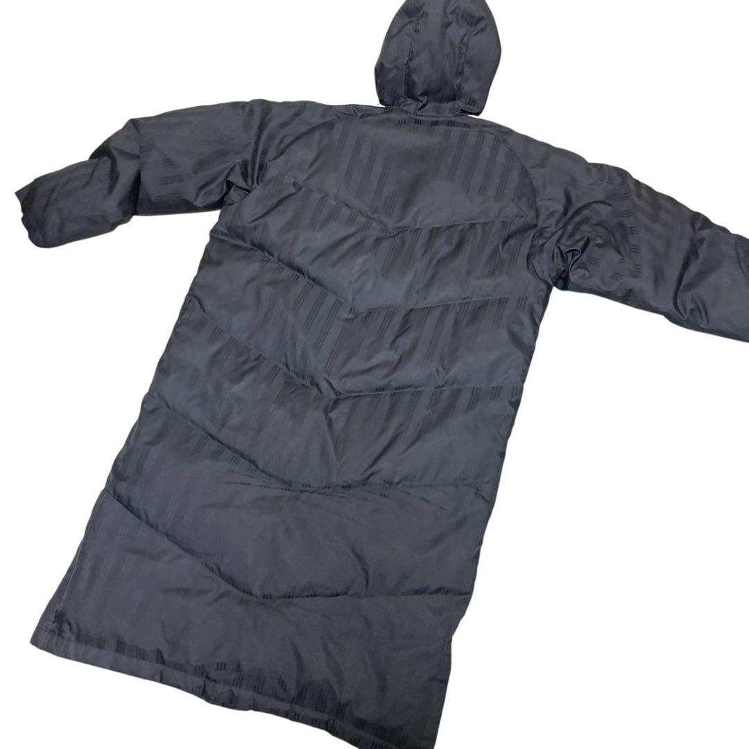 adidas アディダス M ロングダウンコート ベンチコート ブラック