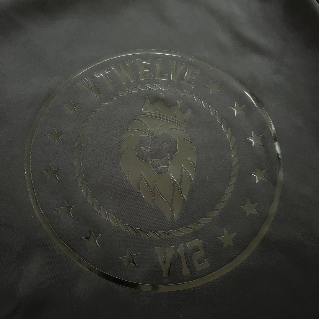 V12 ヴィトゥエルブ 現行　モックネック　長袖シャツ　ハイネック　ブラック　黒