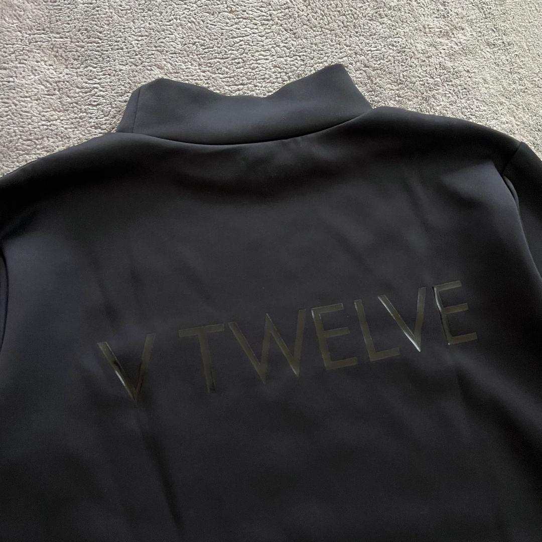 V12 ヴィトゥエルブ 現行　モックネック　長袖シャツ　ハイネック　ブラック　黒