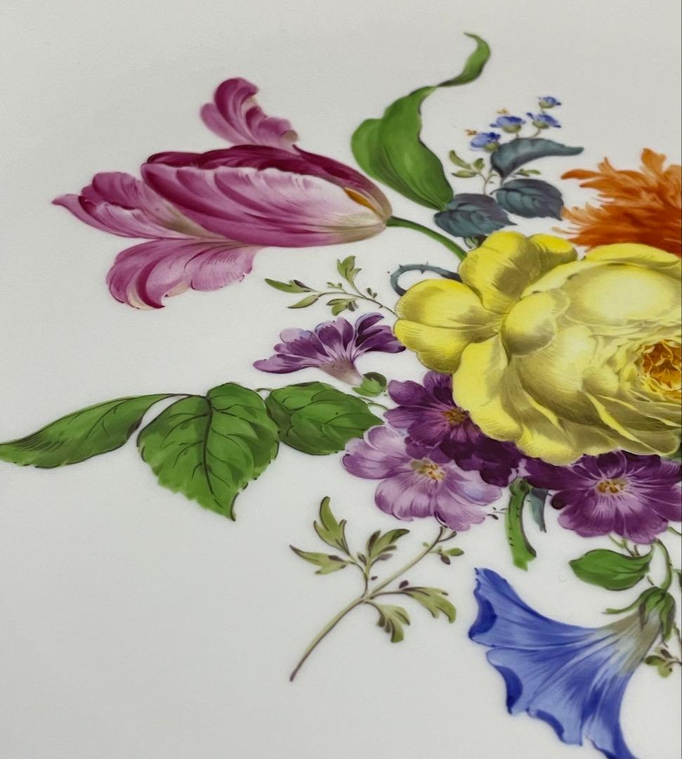 ⬇️マイセン プレート　ベーシックフラワーブーケ　飾り皿