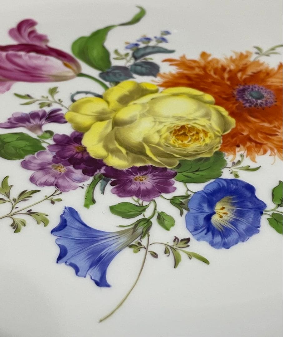 ⬇️マイセン プレート　ベーシックフラワーブーケ　飾り皿