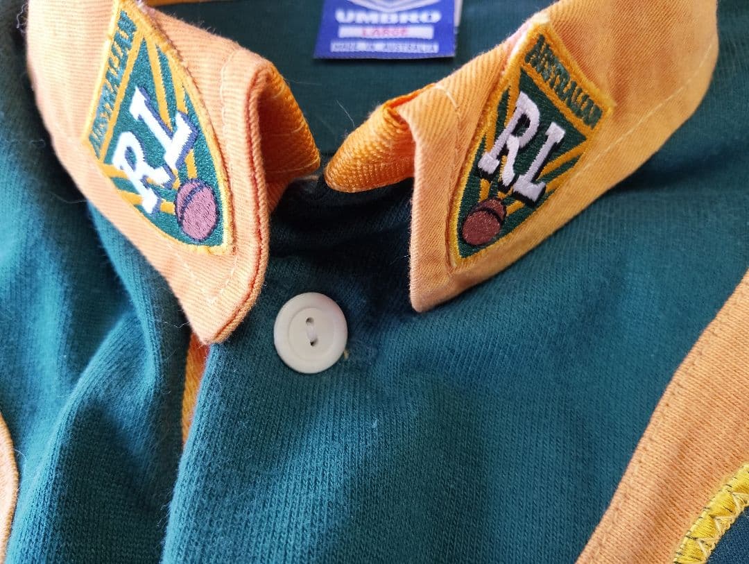 オーストラリア代表（ワラビーズ）ラガーシャツ（未着用品） サイズ「LARGE」