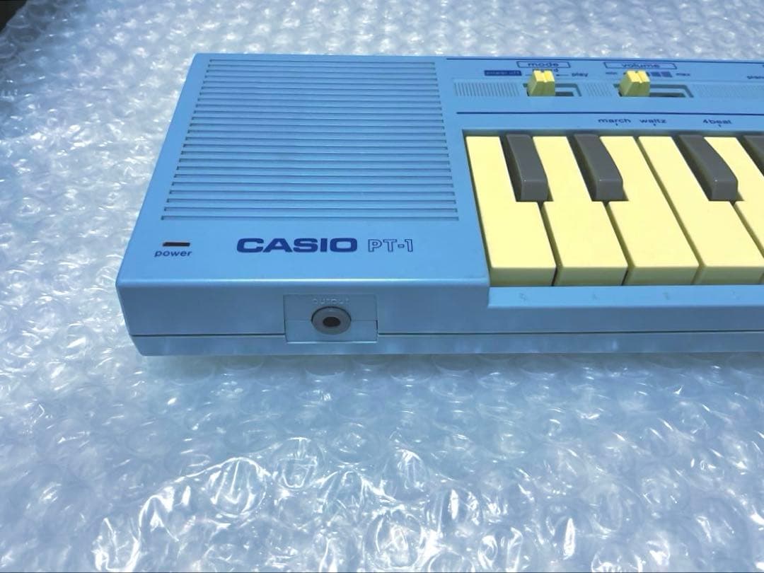 Casio PT-1☆ミニシンセサイザー☆ベビーブルー☆超レアカラーモデル(2)