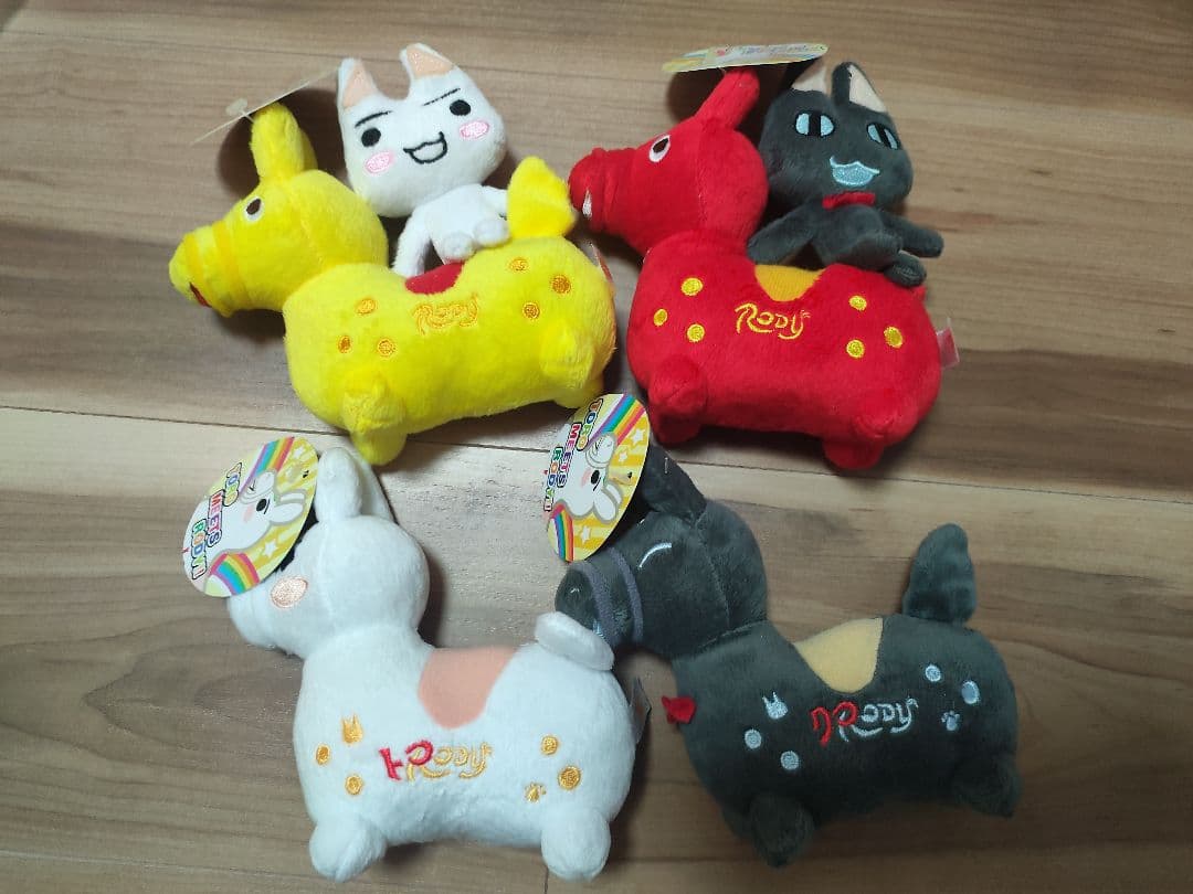 どこでもいっしょ×Rody トロディ　プチぬいぐるみ　全4種セット