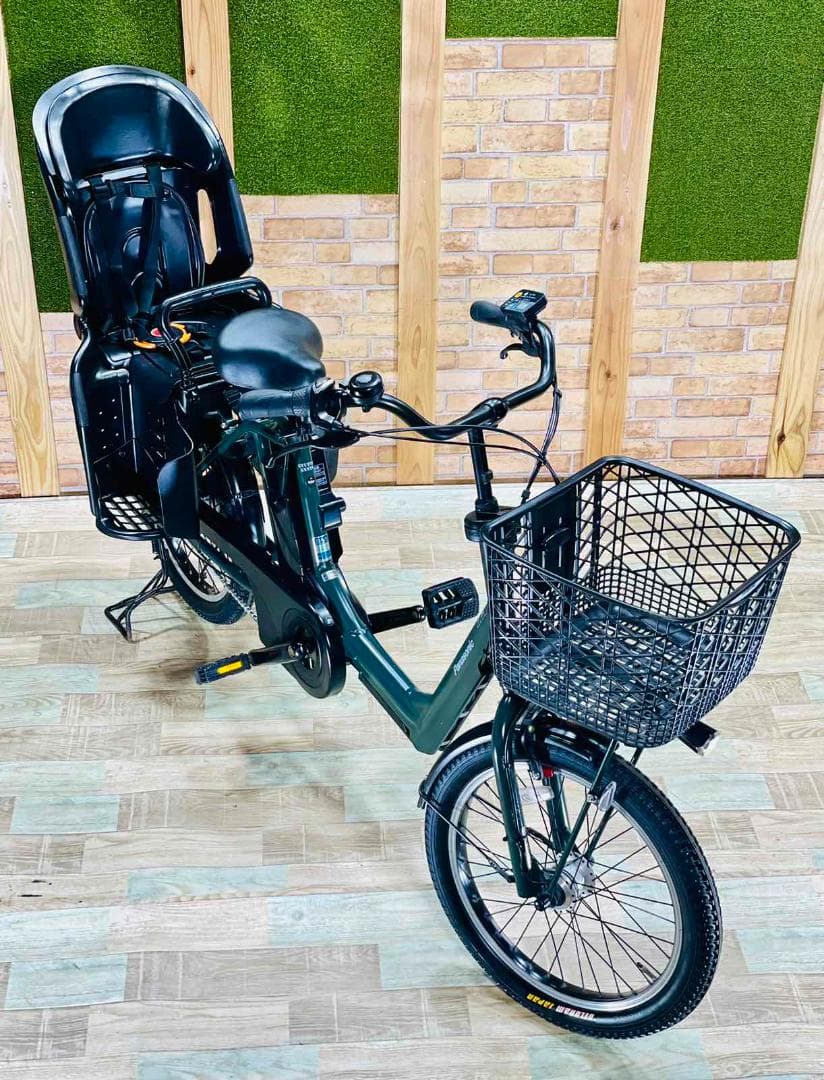 超破格 王様 グリーン ギュットアニーズ子供乗せ電動アシスト自転車 H1248