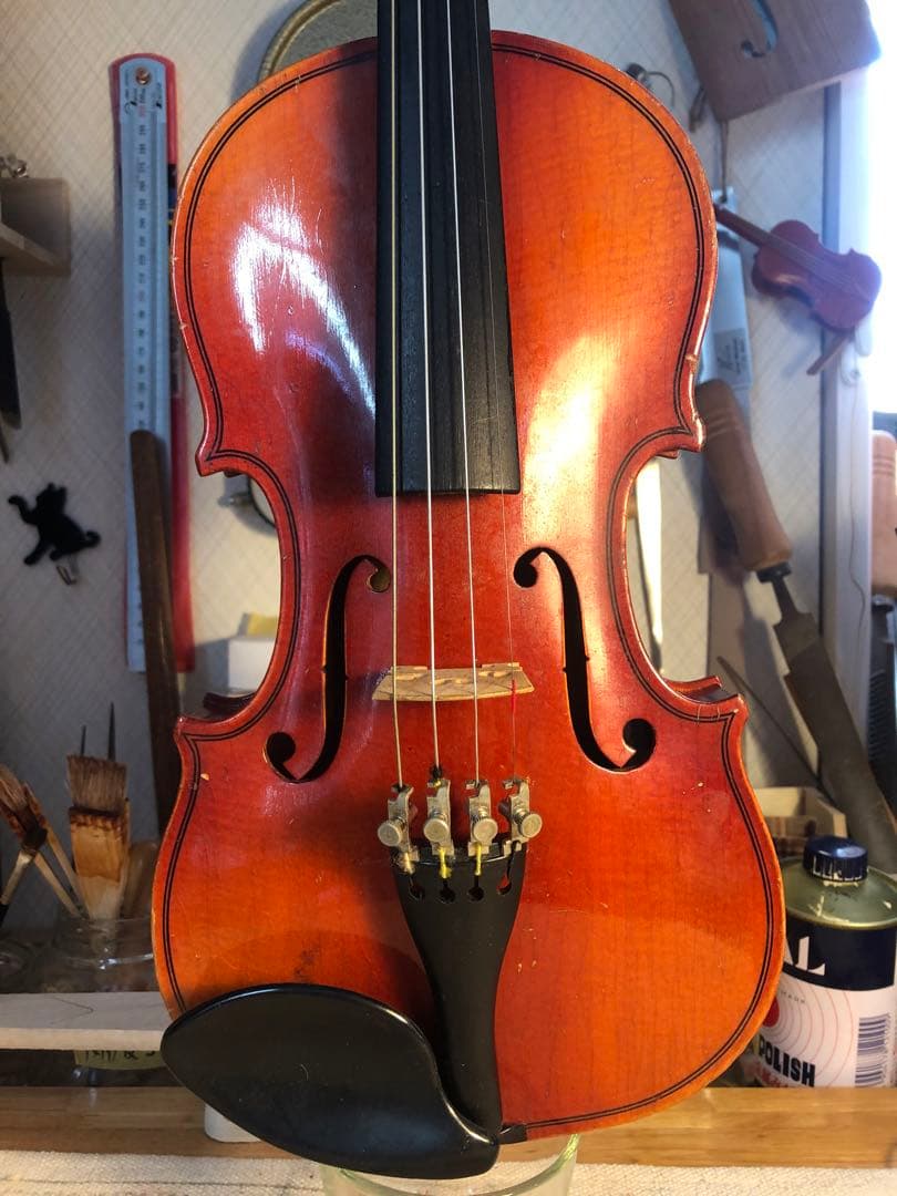 【駒&魂柱調整済】Suzuki分数バイオリンNo220 1/4 1988