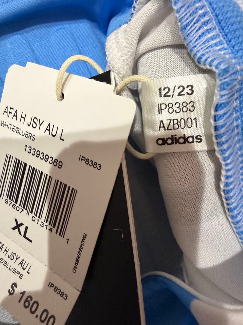 adidas アルゼンチン代表 メッシ　長袖　オーセンティック