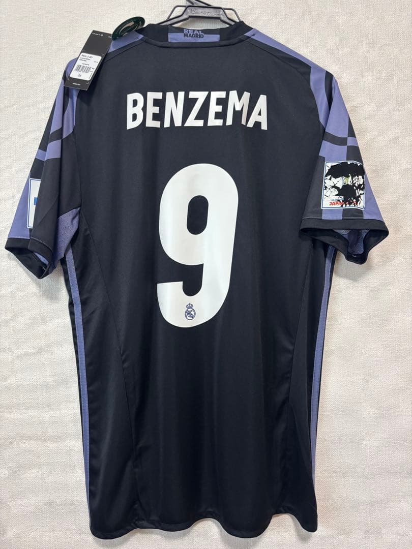 新品タグ付 16-17 レアル・マドリード カリム・ベンゼマ CWCパッチ M