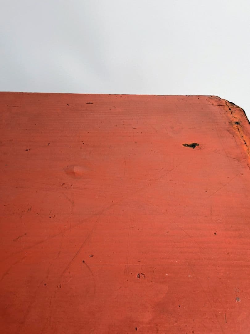 根来四足机　江戸時代　　春日卓　仏教美術　仏具　根来塗