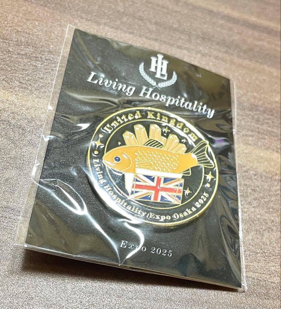 池*咲様 レア 非売品 ノベルティ 万博 イギリス ピンバッジ