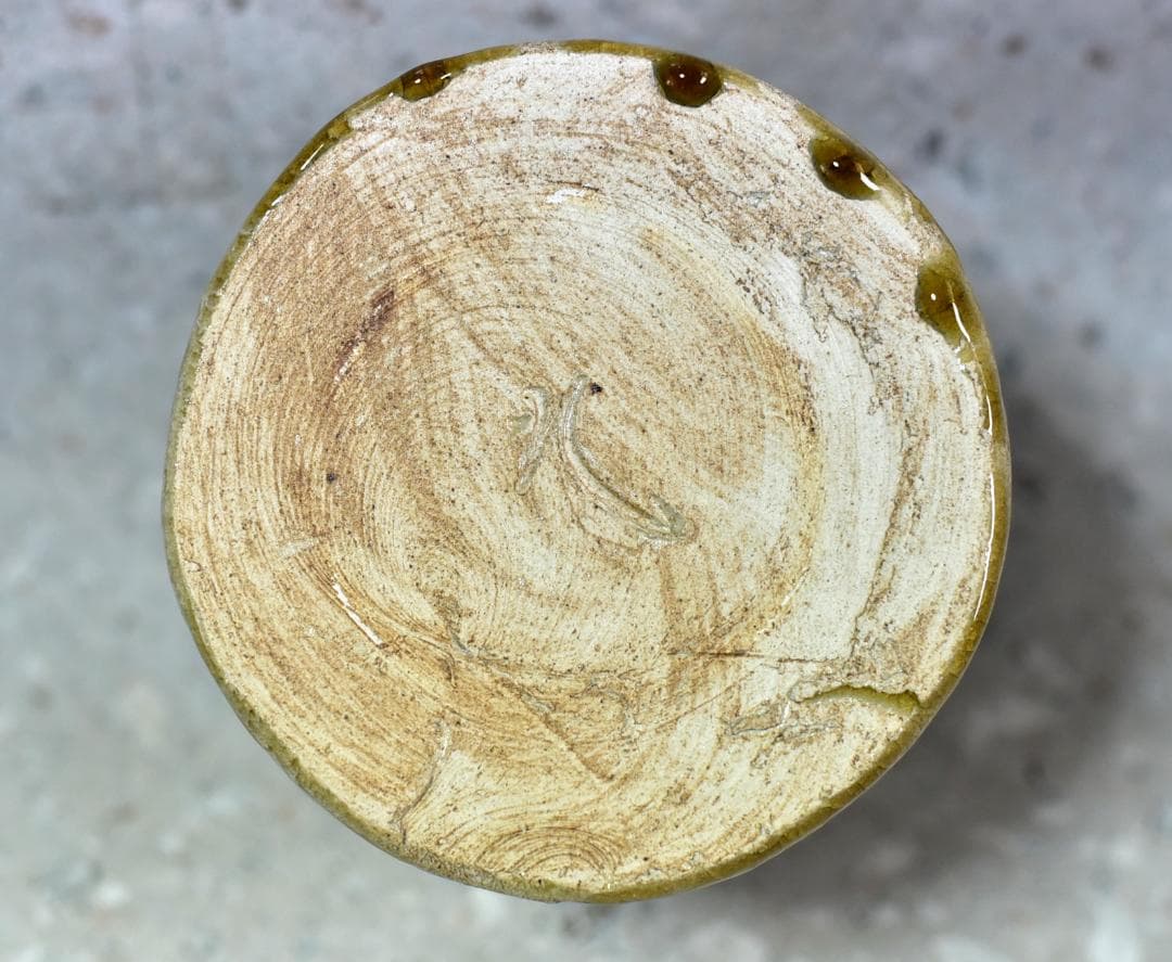 黄瀬戸　芳造　水指【極上品】お茶道具／共箱