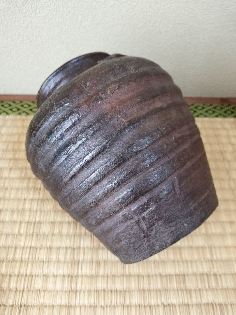 古備前三耳壷室町時代