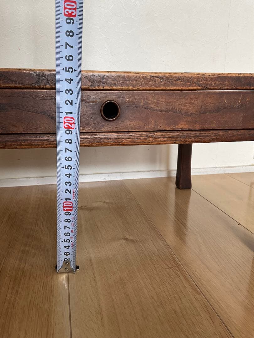 ひとつ穴　文机　小机　引き出し付き　ヴィンテージ家具　古道具