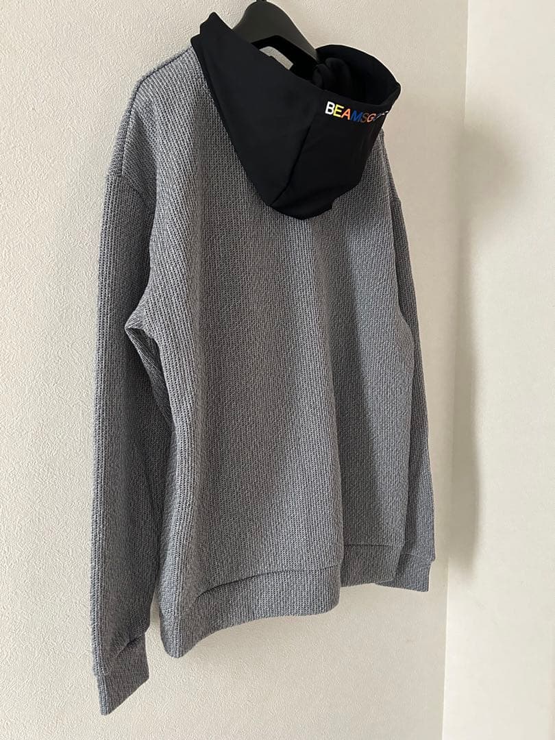 ビームスゴルフ　BEAMSGOLF ニット風 レイヤード パーカー　美品　訳あり