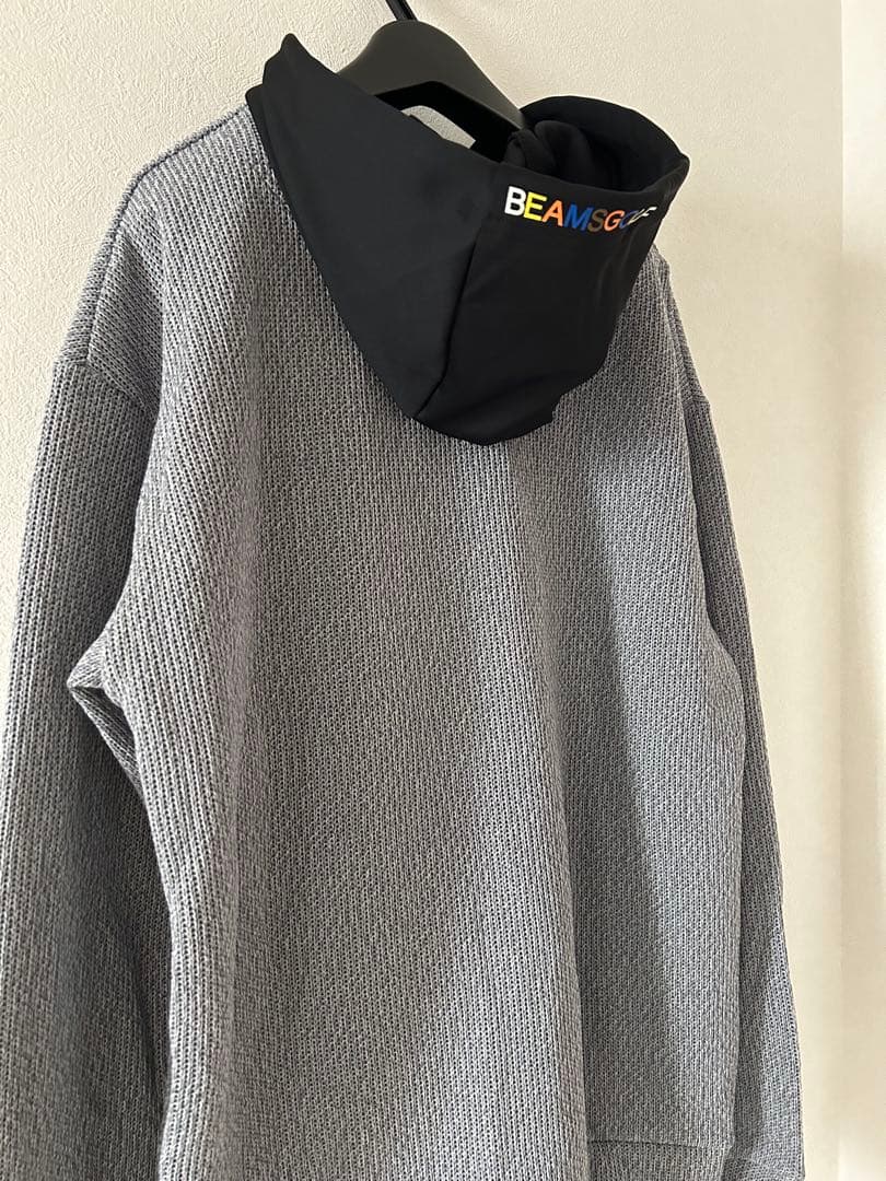 ビームスゴルフ　BEAMSGOLF ニット風 レイヤード パーカー　美品　訳あり