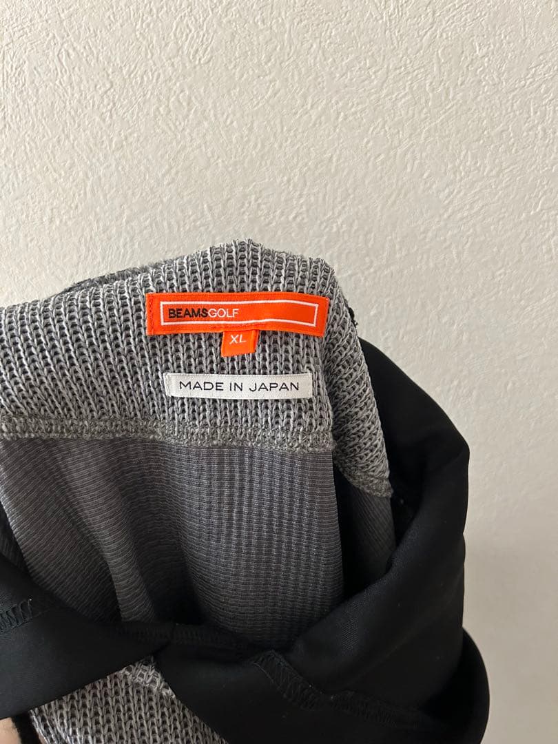 ビームスゴルフ　BEAMSGOLF ニット風 レイヤード パーカー　美品　訳あり